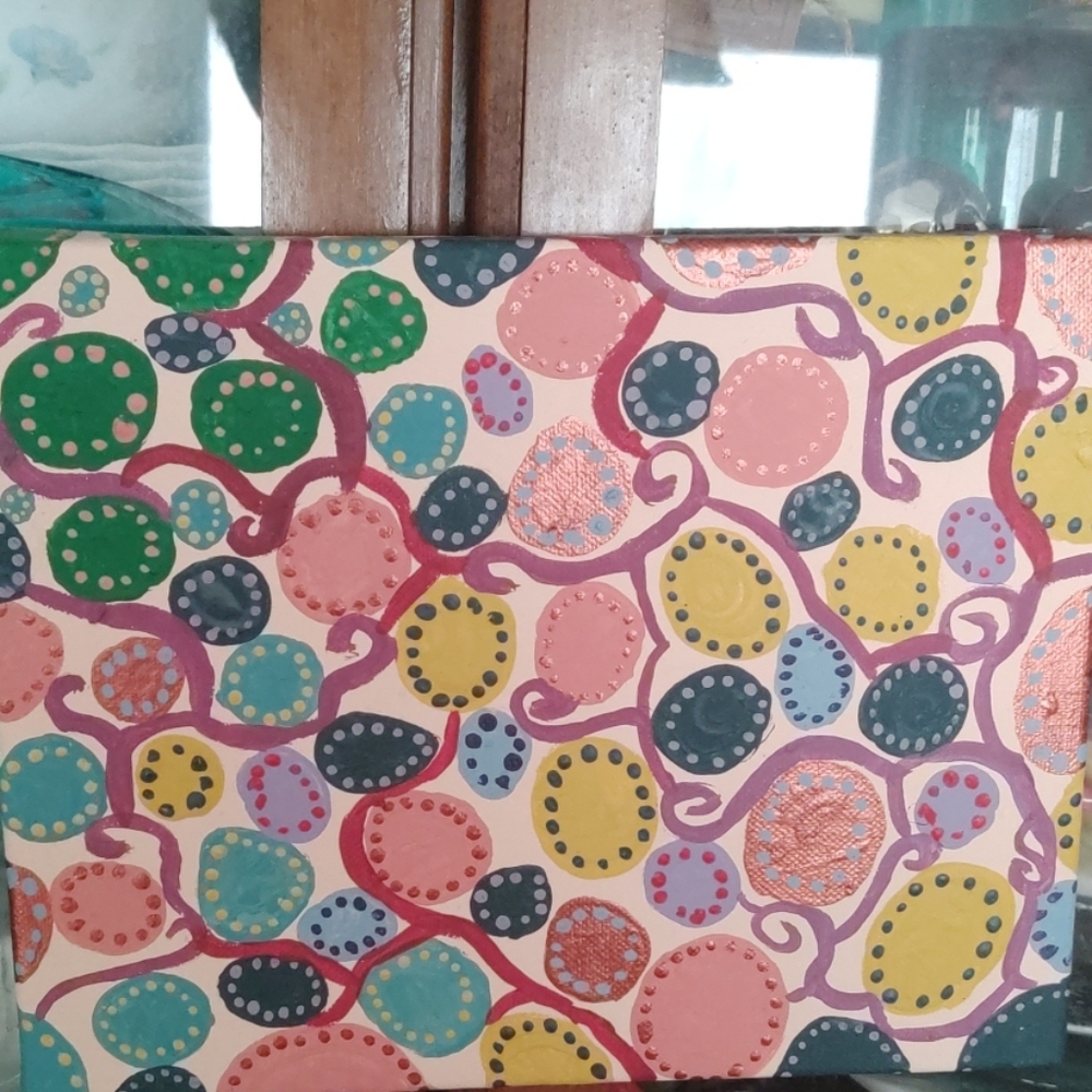 Custom Hand painted abstract art piece